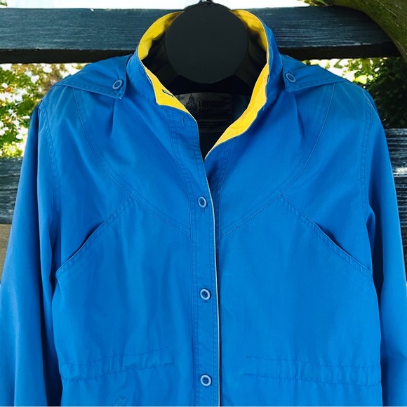 Vintage London Fog Hooded Jacket Coat | Women’s 16 Reg | Vintage Yellow - Picture 10 of 15